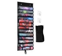 Game Mat Organizer, Toys Accessories Holder, Organizer Bag with Clear Slots, 20 X 15 inches, Transparent Storage for Family Gatherings, Birthday Parties, Play Areas, Home, Door, Room, Wall
