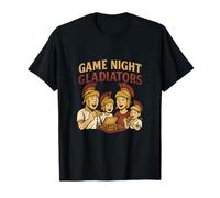 Game Night Gladiators Family Pizza Motif Romain T-Shirt
