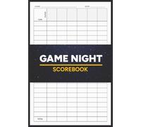 Game Night Scorebook: Score Keeping for Board, Card and Party Games (6 x 9 in)
