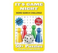 Game Night Word Search Puzzle Book: Easy to Read Word Finds About Boardgames, Dice, Cards, Strategy, and More | 6x9 inches, 110 pages | Perfect Gift for Relaxing Nights and Family Time