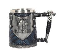 Game of Throne Norsemen Rustic Mug Gothique Pirate Mug Rétro Vintage Bar FestivalCup,3D Tasse en acier inoxydable Tasse à boire pour boisson, café, bière (D)