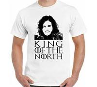 Game of Throne T-Shirt King of The North Jon Snow Mens Funny Got John XXL