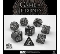 Q Workshop Game Of Thrones Nights Watch Dice Set 8 Argenté Enfants