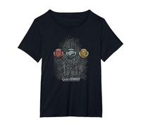 Game of Thrones for The Throne Sigils T-Shirt, Femme Grandes Tailles, Noir, 4X