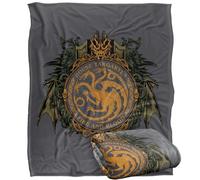 Game of Thrones House Targaryen Plaid Ultra Doux au Toucher Soyeux - 152 x 127 cm