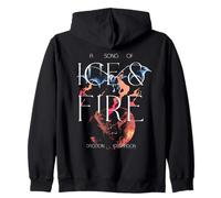 Game of Thrones Ice and Fire Drogon Versus Ice Dragon Sweat à Capuche
