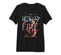 Game of Thrones Ice and Fire Drogon Versus Ice Dragon T-Shirt Haut de Gamme