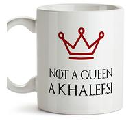 Game of Thrones Mug/Tasse - Targaryen - I am Not a Queen, I am a Khaleesi - Cadeau Original et Rigolo pour Les Fans de Daernerys - Mug de Petit déjeuner - 350 ML Céramique