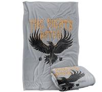 Game of Thrones Nights Watch Eagle Plaid Ultra Doux au Toucher Soyeux - 91 x 147 cm