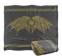 GAME OF THRONES - Plaid House of The Dragon, Doux au Toucher, 152 x 127 cm