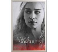 Game of Thrones - Poster - Daenerys + cadre amovible, Shinsuke® Maxi aluminium argenté, vitre acrylique