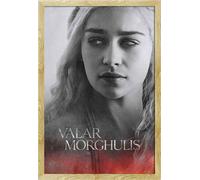 Game of Thrones - Poster - Daenerys + cadre amovible, Shinsuke® Maxi MDF hêtre, vitre acrylique