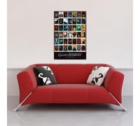 Game of Thrones - Poster - Episodes + 2 barres de poster en plastique 62 cm noir