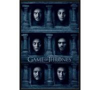 Game of Thrones - Poster - Hall Of Faces + cadre interchangeable, Shinsuke® Maxi plastique noir, vitre acrylique