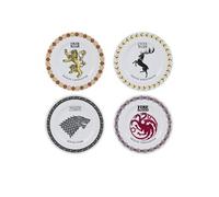 - Game of Thrones - Set de 4 Assiettes - Emblèmes Maisons