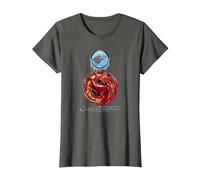 Game of Thrones Targaryen Stark Combined T-Shirt, Femme, Asphalte, S