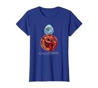 Game of Thrones Targaryen Stark Combined T-Shirt, Femme, Bleu Royal, L