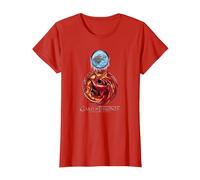 Game of Thrones Targaryen Stark Combined T-Shirt, Femme, Rouge, L