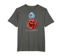 Game of Thrones Targaryen Stark Combined T-Shirt, Homme Grandes Tailles, Asphalte, 2X Tall