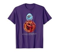 Game of Thrones Targaryen Stark Combined T-Shirt, Homme, Violet, L