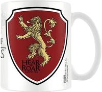 Game Of Thrones - Tasse à café, "Lannister", céramique, 325ml SG38409 (Taille unique) (Blanc/Rouge/Or)