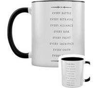 Game of Thrones Tasse For The Throne Intérieur de couleur noire blanc Blanc G