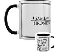 Game of Thrones Tasse Stark Intérieur de couleur noire blanc Blanc G