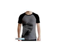 GAME OF THRONES Tshirt Stark homme MC gris & noir premium