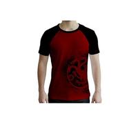 ABYstyle - GAME OF THRONES - Tshirt - Targaryen - homme - rouge & noir (XXL) Noir