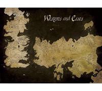 Game of Thrones (Westeros and Essos Antique Map 60 x 80 cm Toile Imprimée