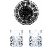Game of Thrones Whiskygläser Set White Walker, Weiße Wanderer, Graviertes Whiskyglas, GoT, 2 Stück, Kristallglas, 345 ml