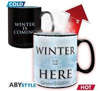 Game Of Thrones Winter Is Here Tasse Magique Change De Image 460ml Trône Épées