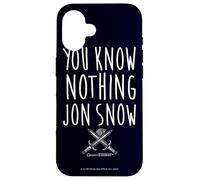 Game of Thrones You Know Nothing Coque pour iPhone 16