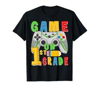 Game on First Grade Back to School Gamer 1ère année Garçons Enfants T-Shirt