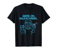Game on Hold My Pager années 90 Y2K Pixel Art Design T-Shirt
