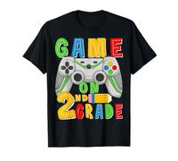 Game on Second Grade Back to School Gamer 2e année Garçon T-Shirt