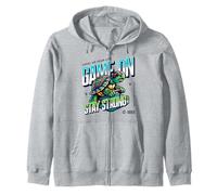 Game on Stay Strong Turtle Gamer Passe au Niveau supérieur Sweat à Capuche