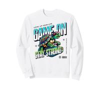 Game on Stay Strong Turtle Gamer Passe au Niveau supérieur Sweatshirt