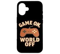 Game on, World Off - Manette de Jeu Coque pour iPhone 16