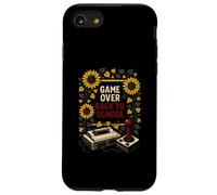 Game Over Back to School Fun Jeu vidéo Vintage pour Enfants Coque pour iPhone SE (2020) / 7/8