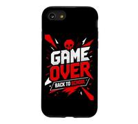 Game Over - Back to School Funny Gamer Coque pour iPhone SE (2020) / 7/8