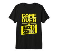Game Over - Back to School Funny Gamer T-Shirt Haut de Gamme