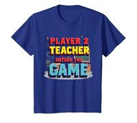 Game Over Back to School : Teacher Entered The Game T-Shirt, Enfant, Bleu Royal, 3 Ans