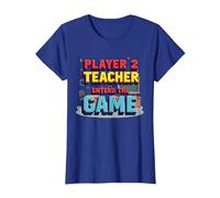 Game Over Back to School : Teacher Entered The Game T-Shirt, Femme, Bleu Royal, M