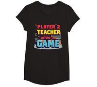 Game Over Back to School : Teacher Entered The Game T-Shirt, Fille, Noir, L