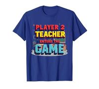 Game Over Back to School : Teacher Entered The Game T-Shirt, Homme, Bleu Royal, M