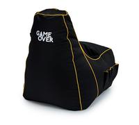 Game Over Chaise Pouf de Jeux Vidéos | Salle de Séjour Intérieure Fauteuil Gamer | Poches Latérales pour Les Manettes | Support de Casque | Conception Ergonomique (Mystisches Medaillon)