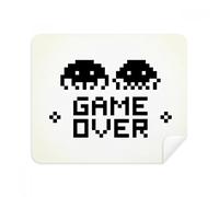 Game Over Little Monster Pixel Lot de 2 chiffons de nettoyage en daim pour écran de téléphone