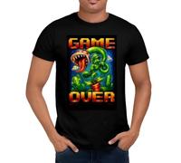 Game Over Mario 80s T-Shirt Cool Retro Movie Film Tee Gift Xmas