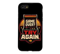 Game Over Try Again Retro Arcade Gamer Coque pour iPhone SE (2020) / 7/8